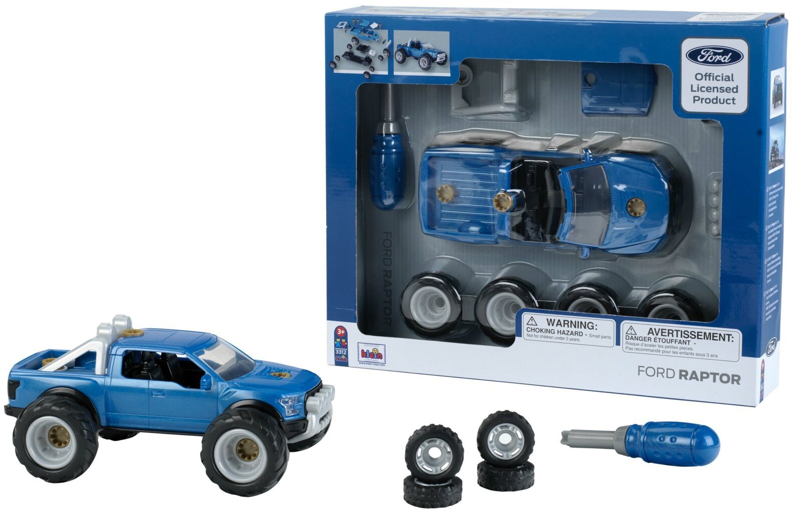 Laste auto montaažikomplekt koos kruvikeerajaga Klein Ford F150 Raptor hind ja info | Mänguasjad poistele | hansapost.ee