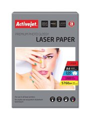 Activejet AP4-160G100L fotopaber laserprinteritele; A4; 100 tk hind ja info | Printeritarvikud | hansapost.ee