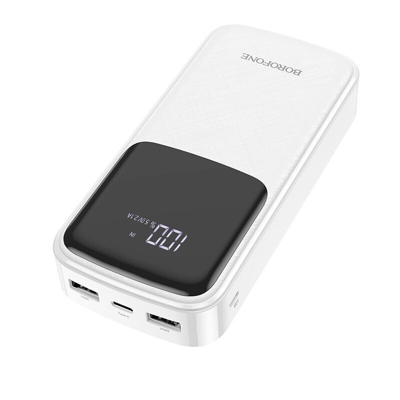 Väline aku Power Bank Borofone BJ17A Type-C microUSB 2*USB (2.1A) 20000mAh must hind ja info | Akupangad | hansapost.ee