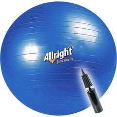 Võimlemispall pumbaga Allright 85cm, sinine hind ja info | Võimlemispallid | hansapost.ee