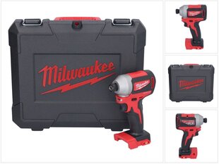 Akuga löökvõti Milwaukee M18 CBLID-0C 18 V 180 Nm 1/4" Harjadeta + kohver - ilma aku ja laadijata hind ja info | Akutrellid, puurid ja kruvikeerajad | hansapost.ee