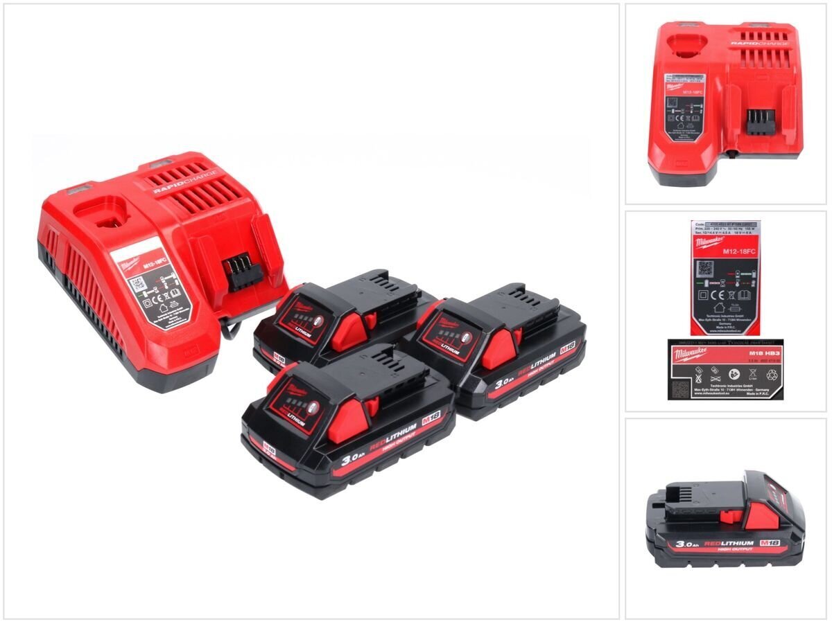 Комплект аккумуляторов Milwaukee M18 NRG-303 цена | hansapost.ee