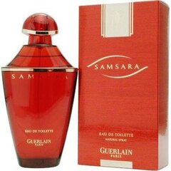 Samsara — цветочно-восточный аромат от Guerlain. Повторяется ли бесконечный цикл рождений и перерождений до совершенства или достижения нирваны. Голова запаха — признак фруктов, цветочное сердце — чистое. Общее впечатление усиливается сандалом, бобами тонка, ванилью и амброй. Он был запущен в 1989 году. цена и информация | Женские духи | hansapost.ee