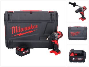 Juhtmeta lööktrell Milwaukee M18 BLPD2-501X 18 V 82 Nm + 1x aku 5,0 Ah + HD kohver - ilma laadijata hind ja info | Milwaukee Remondikaubad, sanitaartehnika ja kütteseadmed | hansapost.ee