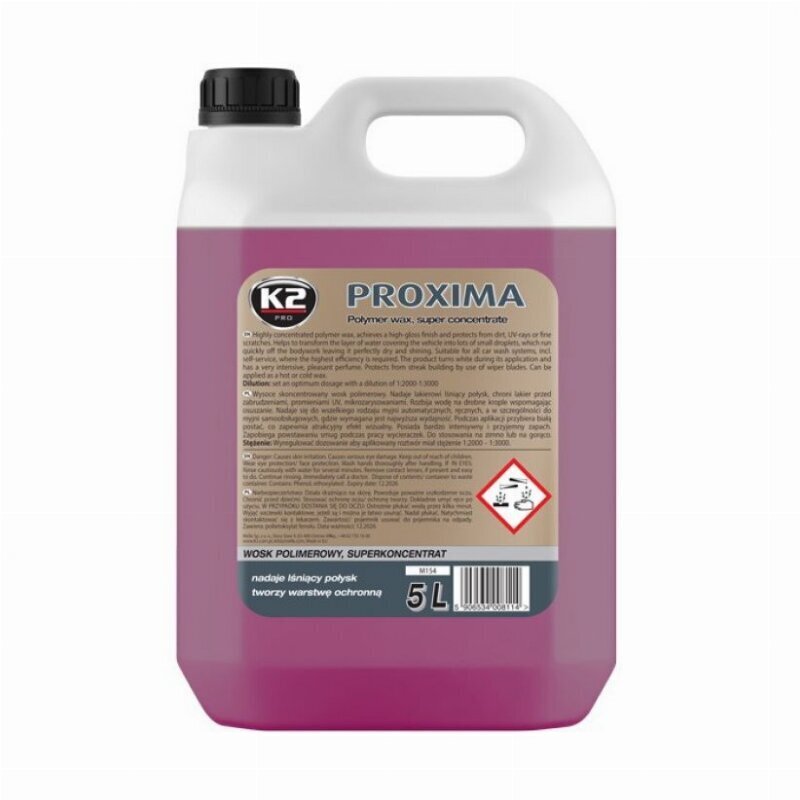Kontsentreeritud polümeervaha K2 Proxima, 5L hind ja info | Autokeemia | hansapost.ee
