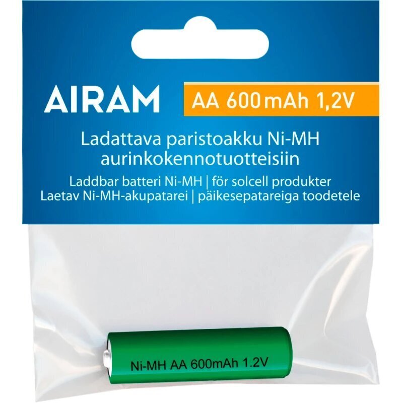 Airam laetav aku Ni-Mh, AA, 600 mAh hind ja info | Patareid | hansapost.ee