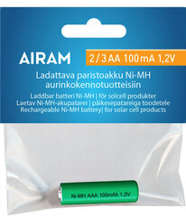 Аккумуляторная батарея Airam Ni-Mh 2/3 AA, 100 мАч цена и информация | Батарейки | hansapost.ee