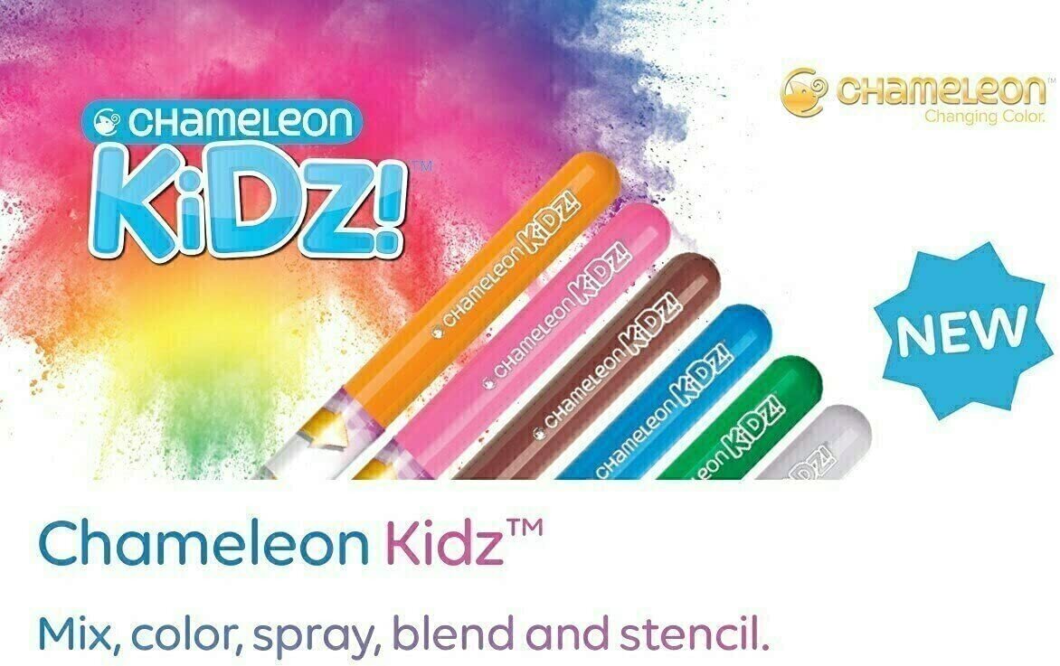 Loominguliste markerite komplekt Chameleon Kidz Blend & Spray цена и информация | Kunstitarbed, voolimise tarvikud | hansapost.ee