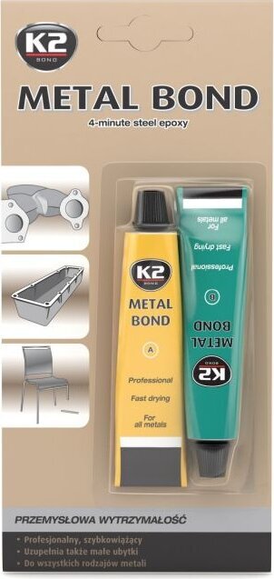 Kahekomponentne epoksiidliim metallile K2 Metal Bond, 56 g hind ja info | Autokeemia | hansapost.ee
