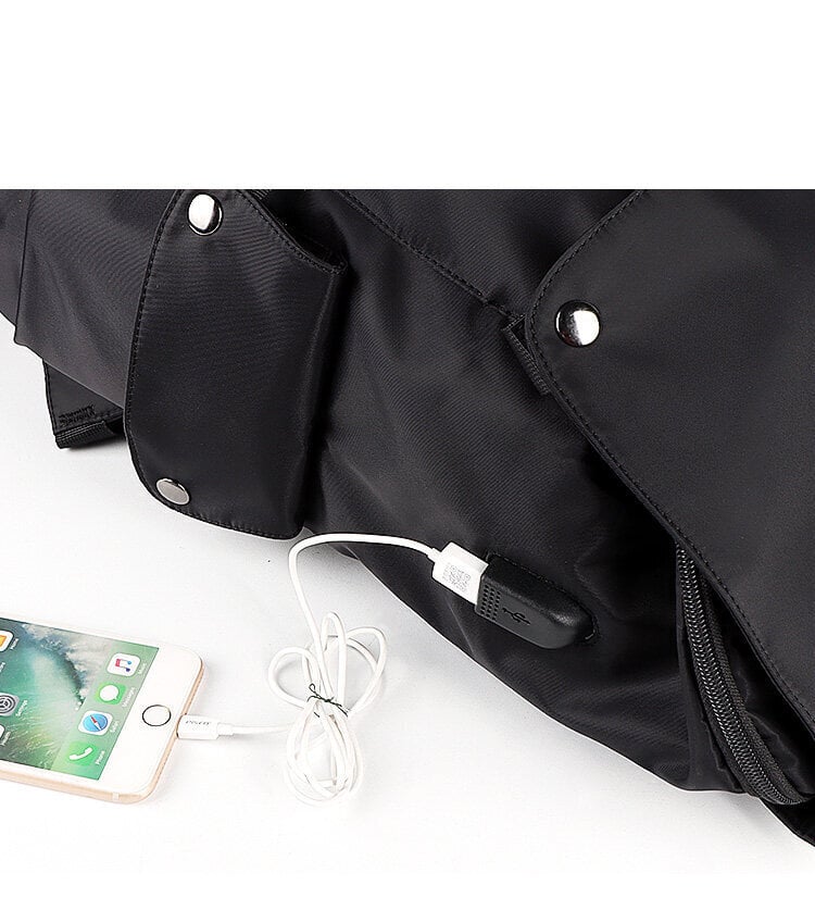 Sponge Tourist seljakott, 15,4" USB ühendusega, must hind ja info | Sülearvutikotid | hansapost.ee