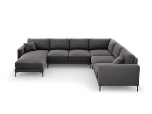 Panoraam parempoolne nurgadiivan velvet sofa Venus, 6 istekohta, hall цена и информация | Угловые диваны | hansapost.ee