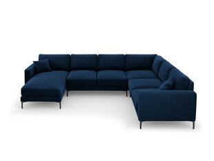 Panoraam parempoolne nurgadiivan velvet sofa Venus, 6 istekohta, tumesinine цена и информация | Угловые диваны | hansapost.ee