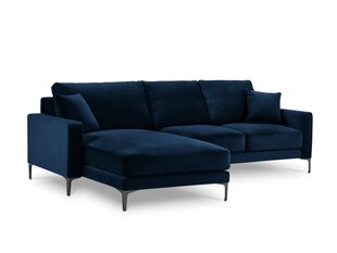 Левый угловой velvet диван Venus, 4 места, темно-синий цвет цена и информация | Угловые диваны | hansapost.ee