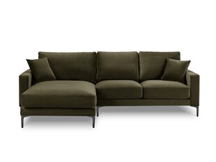 Левый угловой velvet диван Venus, 4 места, зеленый цвет цена и информация | Угловые диваны | hansapost.ee
