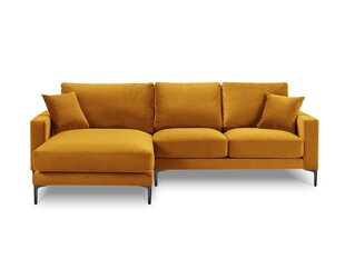 Vasakpoolne nurgadiivan velvet sofa Venus, 4 istekohta, kollane цена и информация | Угловые диваны | hansapost.ee