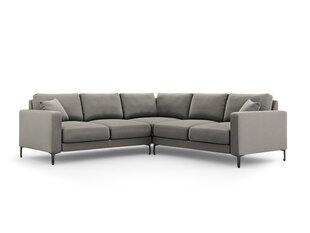 Sümmeetriline nurgadiivan velvet sofa Venus, 5 istekohta, helehall цена и информация | Угловые диваны | hansapost.ee