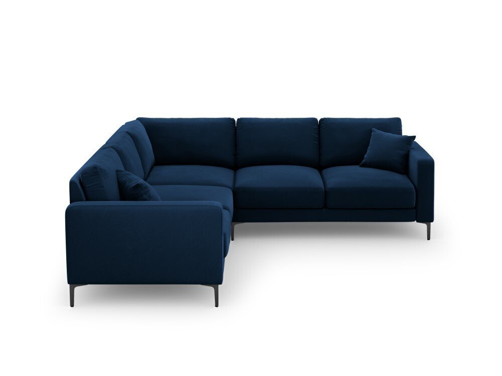 Sümmeetriline nurgadiivan velvet sofa Venus, 5 istekohta, tumesinine цена и информация | Nurgadiivanid ja nurgadiivanvoodid | hansapost.ee