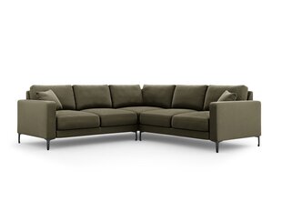 Sümmeetriline nurgadiivan velvet sofa Venus, 5 istekohta, roheline цена и информация | Угловые диваны | hansapost.ee