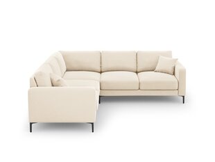 Sümmeetriline nurgadiivan velvet sofa Venus, 5 istekohta, helebeež v. цена и информация | Угловые диваны | hansapost.ee