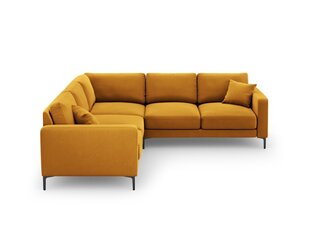 Sümmeetriline nurgadiivan velvet sofa Venus, 5 istekohta, kollane цена и информация | Угловые диваны | hansapost.ee