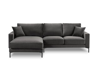 Левый угловой velvet диван Venus, 4 места, серый цвет цена и информация | Угловые диваны | hansapost.ee