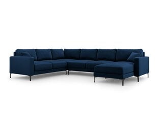 Panoraam vasakpoolne nurgadiivan velvet sofa Venus, 6 istekohta, tumesinine цена и информация | Угловые диваны | hansapost.ee