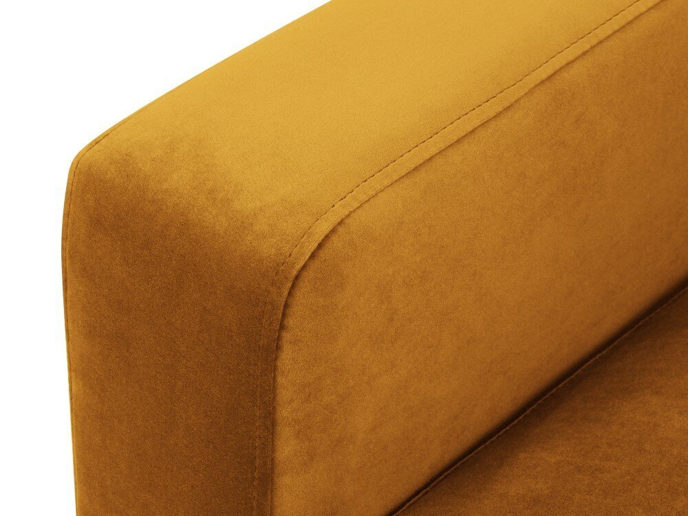 Panoraam vasakpoolne nurgadiivan velvet sofa Venus, 6 istekohta, kollane (sinep) цена и информация | Nurgadiivanid ja nurgadiivanvoodid | hansapost.ee