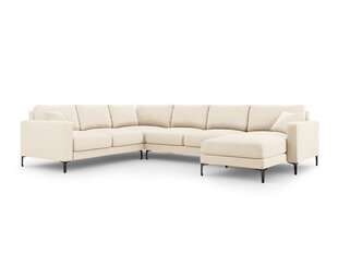 Panoraam vasakpoolne nurgadiivan velvet sofa Venus, 6 istekohta, helebeež v. цена и информация | Угловые диваны | hansapost.ee