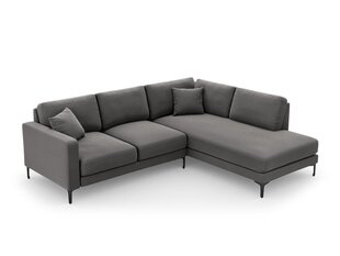 Parempoolne nurgadiivan velvet sofa Venus, 5 istekohta, hall цена и информация | Угловые диваны | hansapost.ee