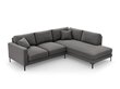 Parempoolne nurgadiivan velvet sofa Venus, 5 istekohta, hall цена и информация | Nurgadiivanid ja nurgadiivanvoodid | hansapost.ee