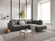Parempoolne nurgadiivan velvet sofa Venus, 5 istekohta, helehall hind ja info | Nurgadiivanid ja nurgadiivanvoodid | hansapost.ee