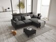 Parempoolne nurgadiivan velvet sofa Venus, 4 istekohta, hall hind ja info | Nurgadiivanid ja nurgadiivanvoodid | hansapost.ee