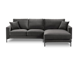 Parempoolne nurgadiivan velvet sofa Venus, 4 istekohta, hall цена и информация | Угловые диваны | hansapost.ee