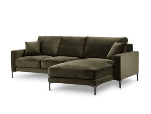 Правый угловой velvet диван Venus, 4 места, зеленый цвет цена и информация | Угловые диваны | hansapost.ee