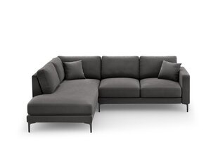 Vasakpoolne nurgadiivan velvet sofa Venus, 5 istekohta, hall hind ja info | Nurgadiivanid ja nurgadiivanvoodid | hansapost.ee