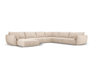 Панорамный правый диван Vanda, 8 мест, бежевый цвет цена и информация | Угловые диваны | hansapost.ee