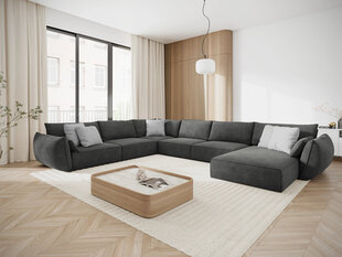Панорамный левый диван Vanda, 8 мест, серый цена и информация | Угловые диваны | hansapost.ee