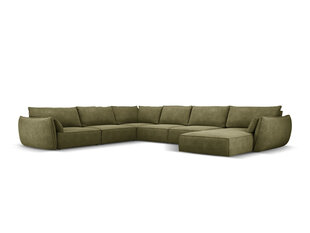 Панорамный левый диван Vanda, 8 мест, зеленый цвет цена и информация | Угловые диваны | hansapost.ee