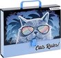 Käepidemega mapp "Cats Rules" A4 цена и информация | Kirjatarvikud | hansapost.ee