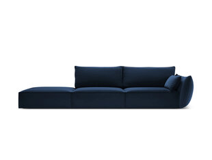 Velvet левый диван Vanda, 4 места, темно-синий цвет цена и информация | Угловые диваны | hansapost.ee