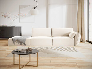 velvet диван Vanda (левый), 4 места, св. бежевый цена и информация | Угловые диваны | hansapost.ee