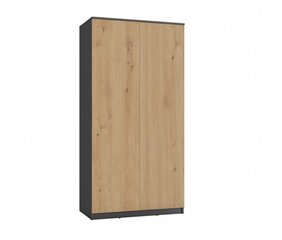 Шкаф SD-90, 50x90x180 см, антрацит/artisan дуб цена и информация | Шкафы | hansapost.ee