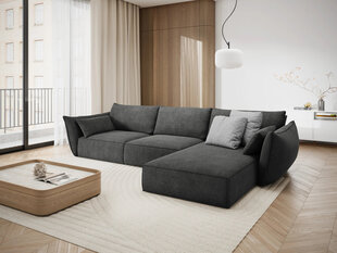 Правый угловой диван Vanda, 4 места, серый цена и информация | Угловые диваны | hansapost.ee