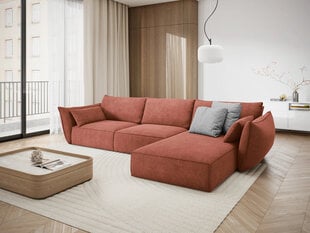 Правый угловой диван Vanda, 4 места, серый цвет цена и информация | Угловые диваны | hansapost.ee