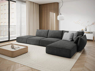 Правый угловой диван Vanda, 5 мест, серый цвет цена и информация | Угловые диваны | hansapost.ee