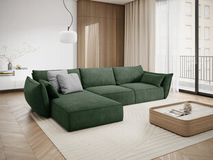Левый угловой диван Vanda, 4 места, цвет зеленый цена и информация | Угловые диваны | hansapost.ee