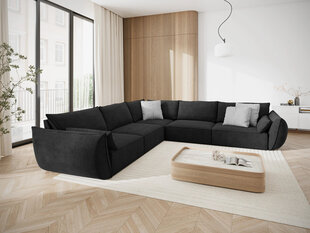 Симметричный угловой диван Vanda, 7 мест, темно-серый цвет цена и информация | Угловые диваны | hansapost.ee