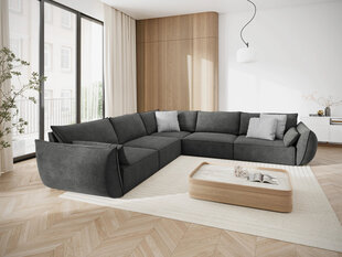 Симметричный угловой диван Vanda, 7 мест, серый цвет цена и информация | Угловые диваны | hansapost.ee