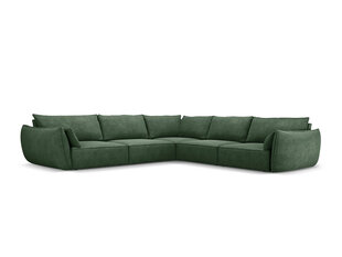 Симметричный угловой диван Vanda, 7 мест, зеленый цвет цена и информация | Угловые диваны | hansapost.ee