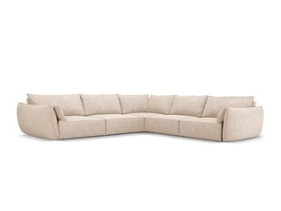 Симметричный угловой диван Vanda, 7 мест, бежевый цвет цена и информация | Угловые диваны | hansapost.ee